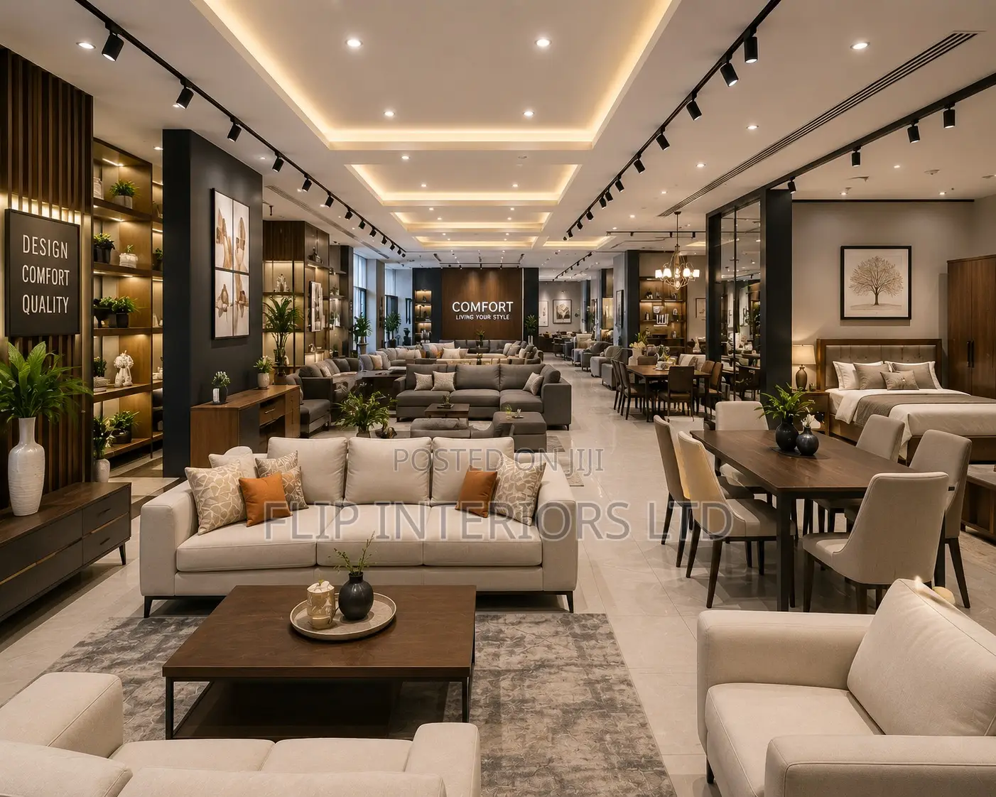 Modern Furniture Showroom Interior Design Setup
