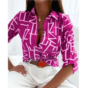 Ladies Office Geometric Top