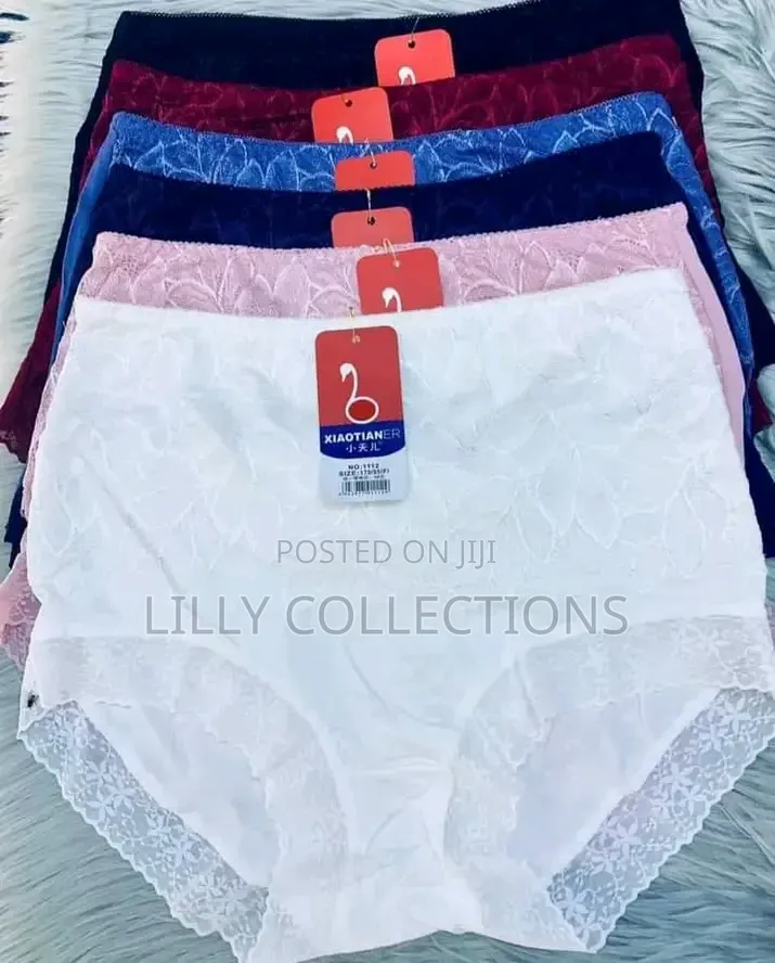 High Waist Soft Cotton Lace Knickers