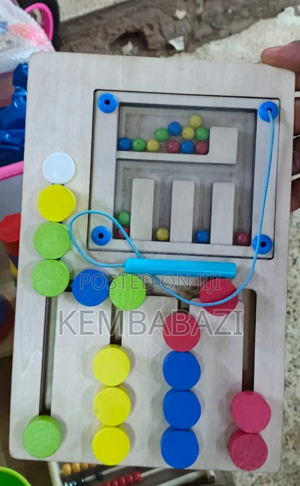 Wooden Montessori Educational Color Matching Puzzle Board