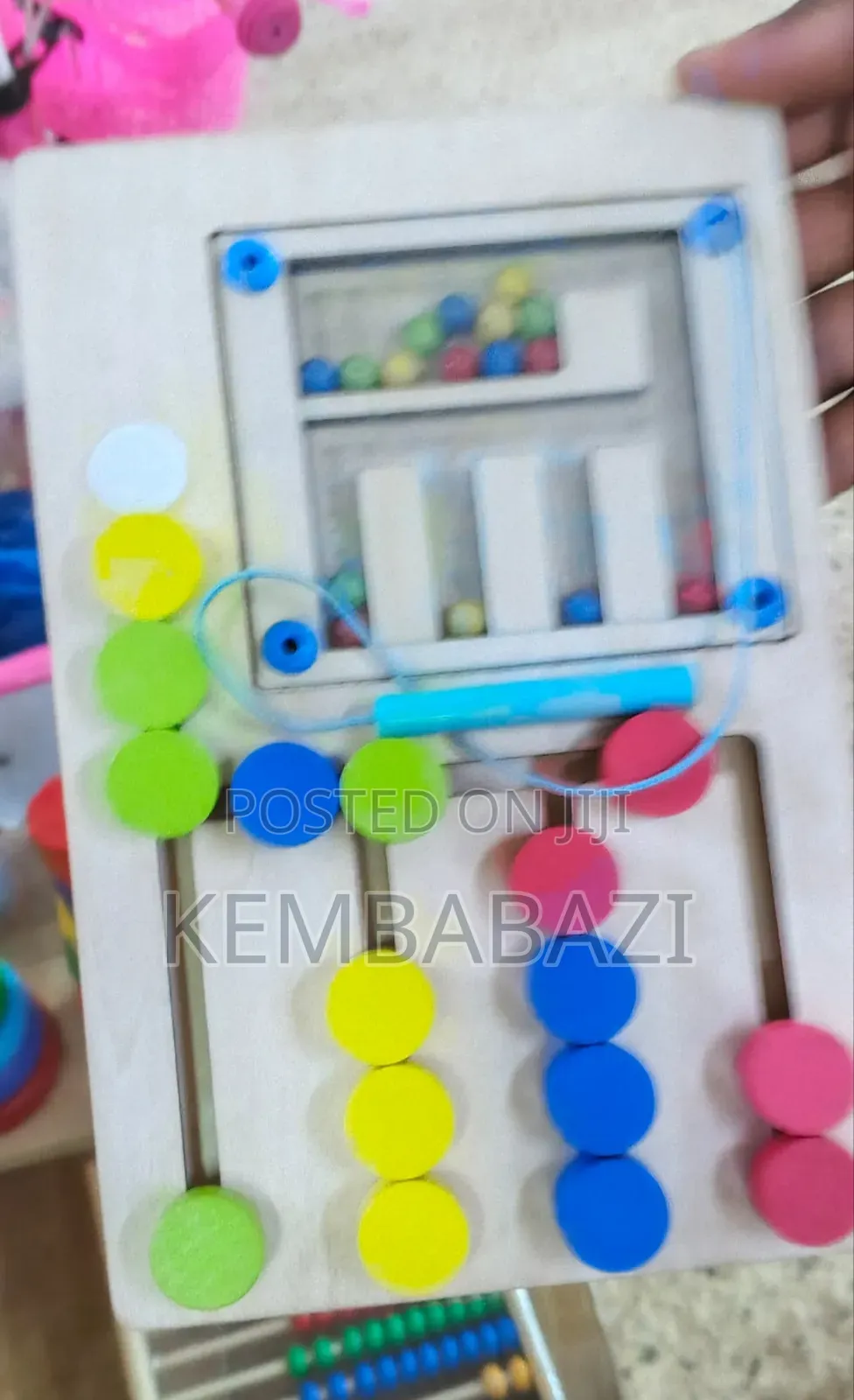 Wooden Montessori Educational Color Matching Puzzle Board