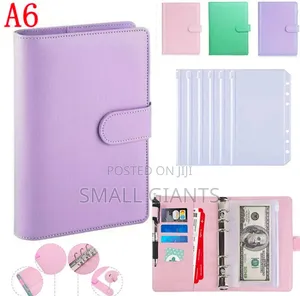 Leather A6 Budget Binder With Magnetic Closure.