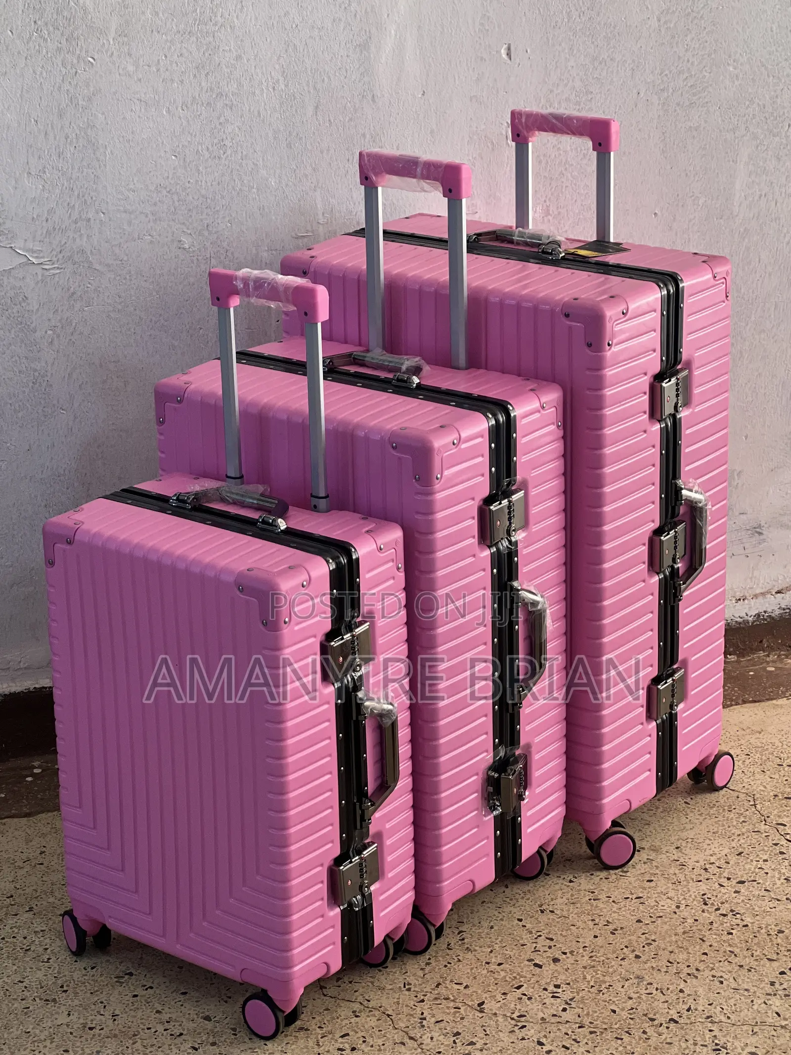 A 3 Piece Aluminium Suitcase