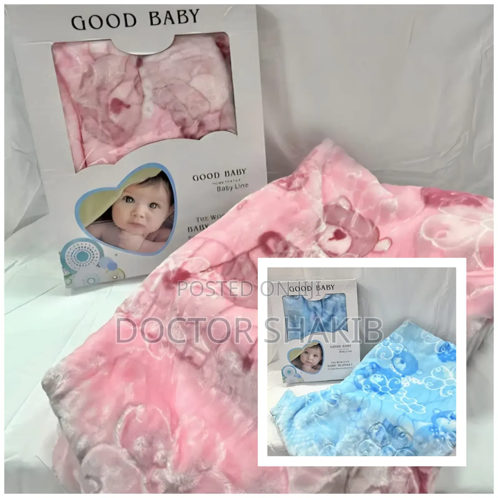 Good Baby Knitted Raschel Baby Blanket