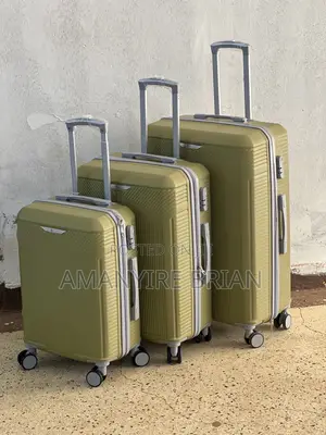 A 3 Piece Plastic Suitcase