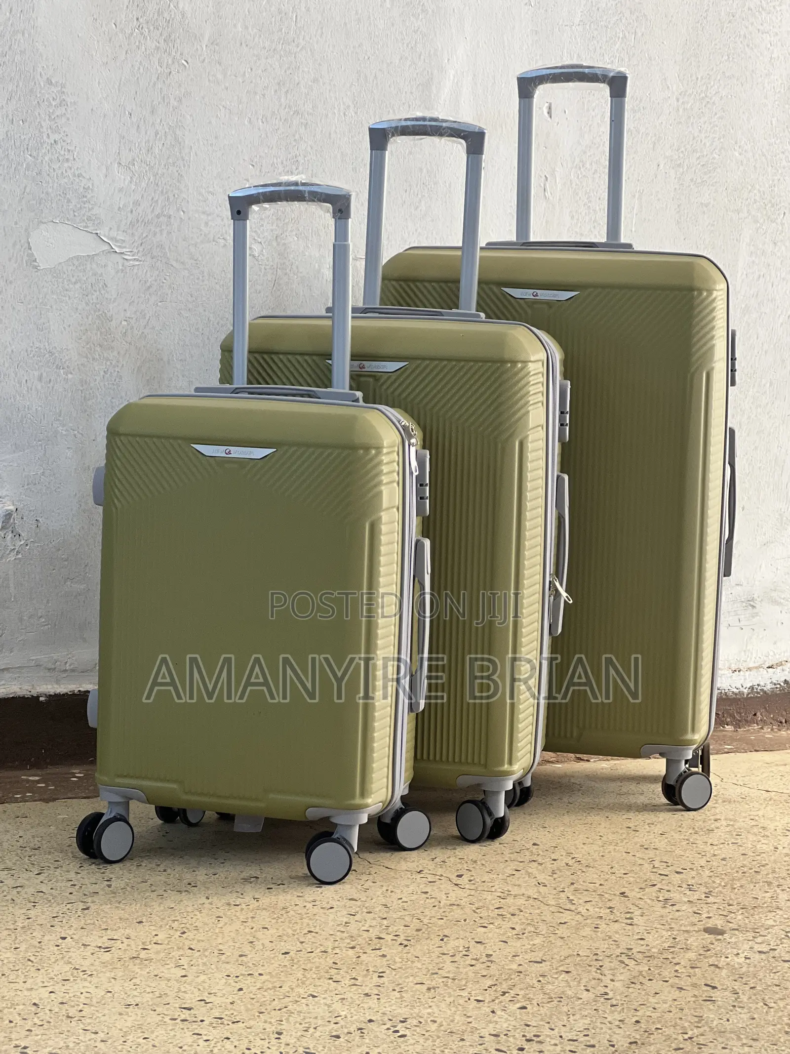 A 3 Piece Plastic Suitcase