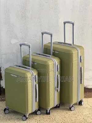 A 3 Piece Plastic Suitcase