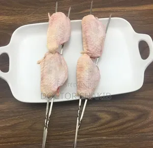 10pcs Flat Stainless Steel Kabob Skewers.