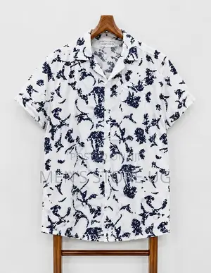 Men’S Classic Turkish Vintage Shirts in Black and White