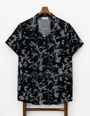 Men’S Classic Turkish Vintage Shirts in Black and White