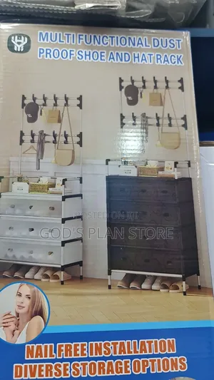 Multifunctional Dust Proof Shoe Rack and Hat Rack