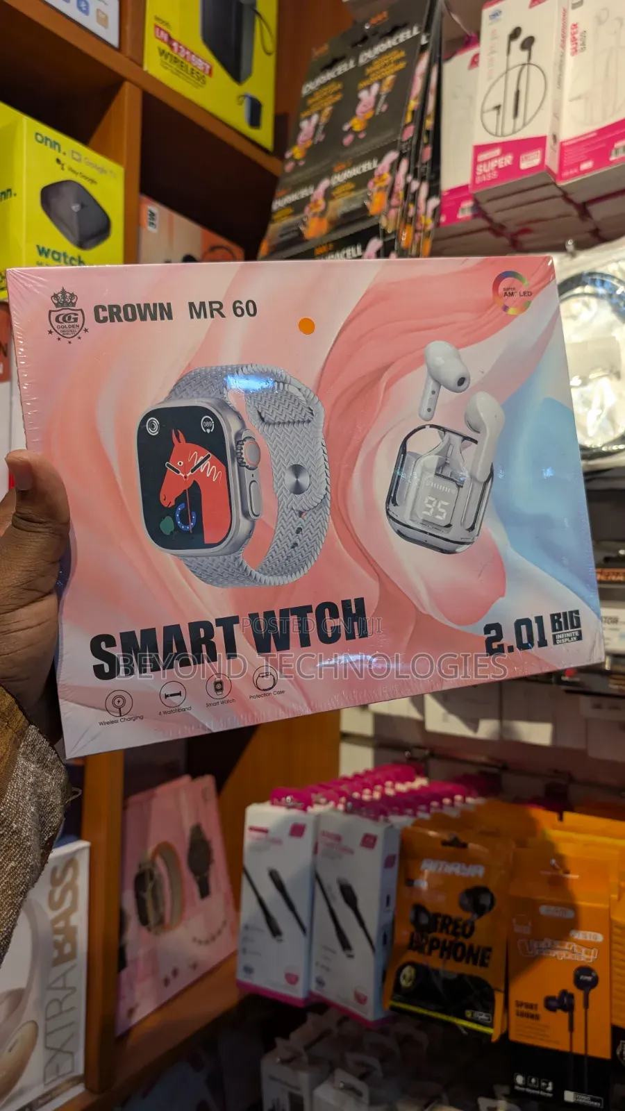 Crown Mr 60 Smartwatch With Ultra Pods