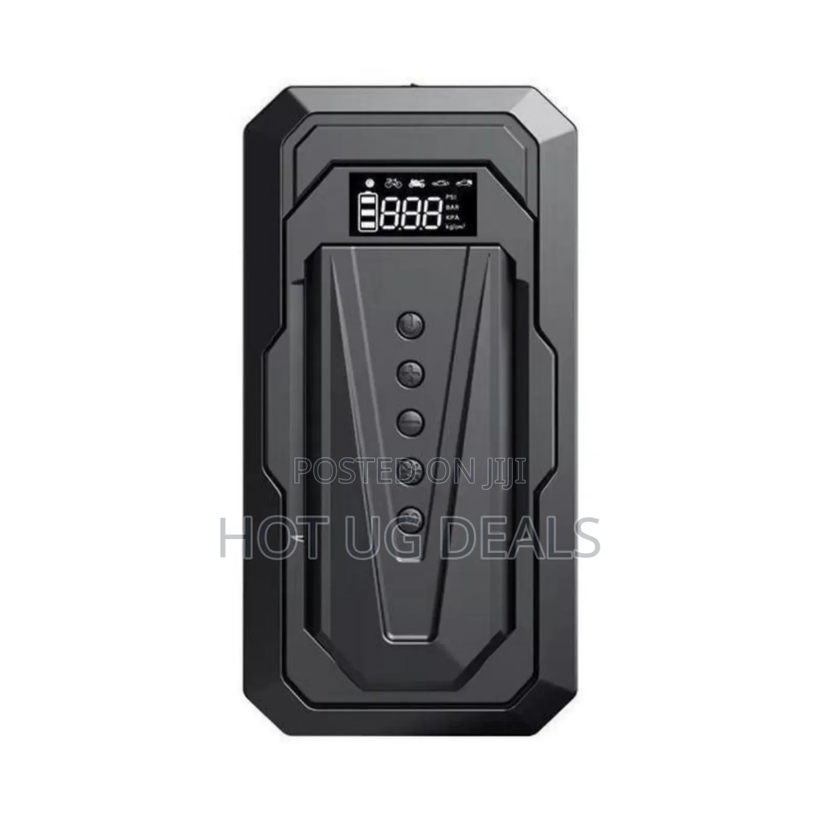 Portable Car Jump Starter Kit and Power Bank - Black