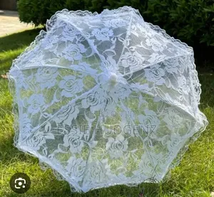 White Lace Wedding Umbrella