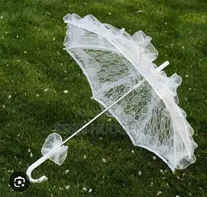 White Lace Wedding Umbrella