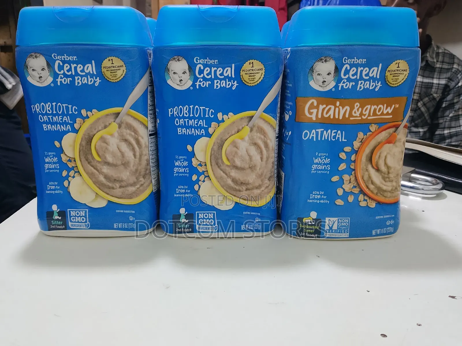 Probiotic Oatmeal Banana Baby Cereal.