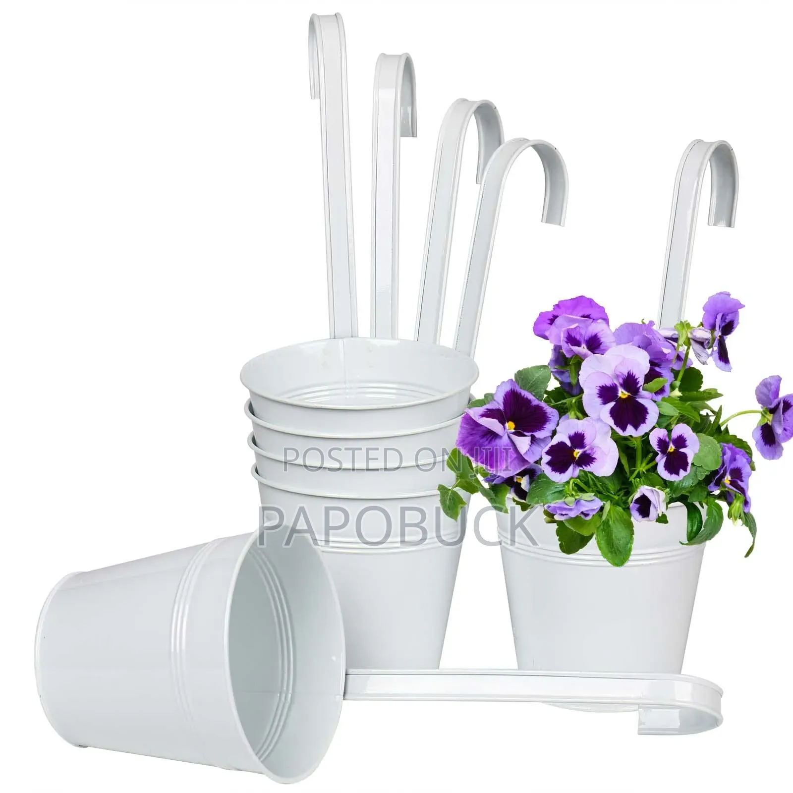 6 PCS Balcony/ Hanging Flower Vases