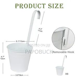 6 PCS Balcony/ Hanging Flower Vases