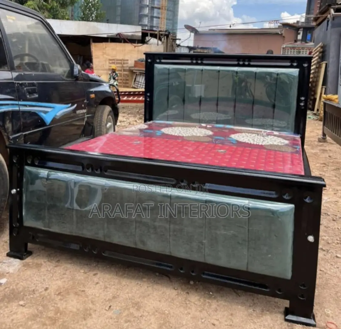 Modern Black Upholstered Bed