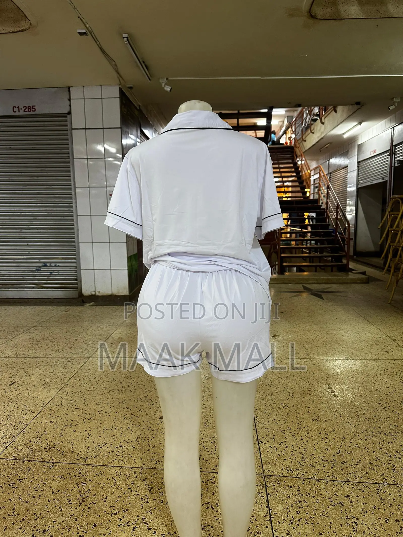 White Short Sleeved Cotton Sleepwear