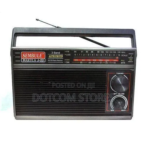 Sembule Makula J-21 Black Portable 3-Band Radio.