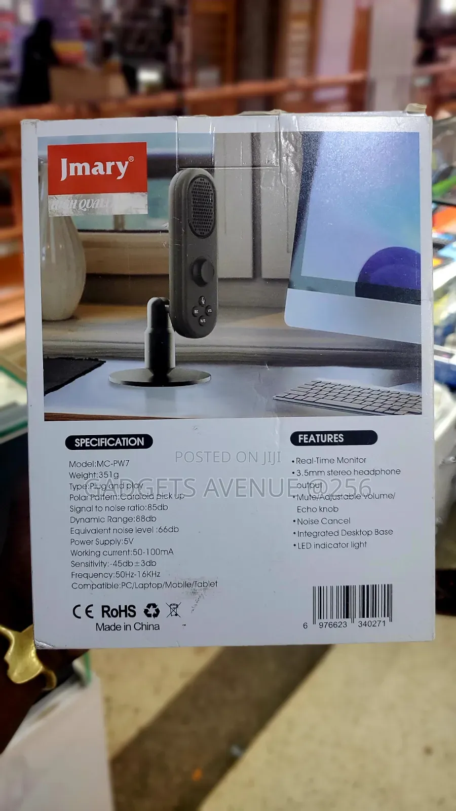Jmary Mc-Pw7 Usb Microphone for Podcasting and Streaming.