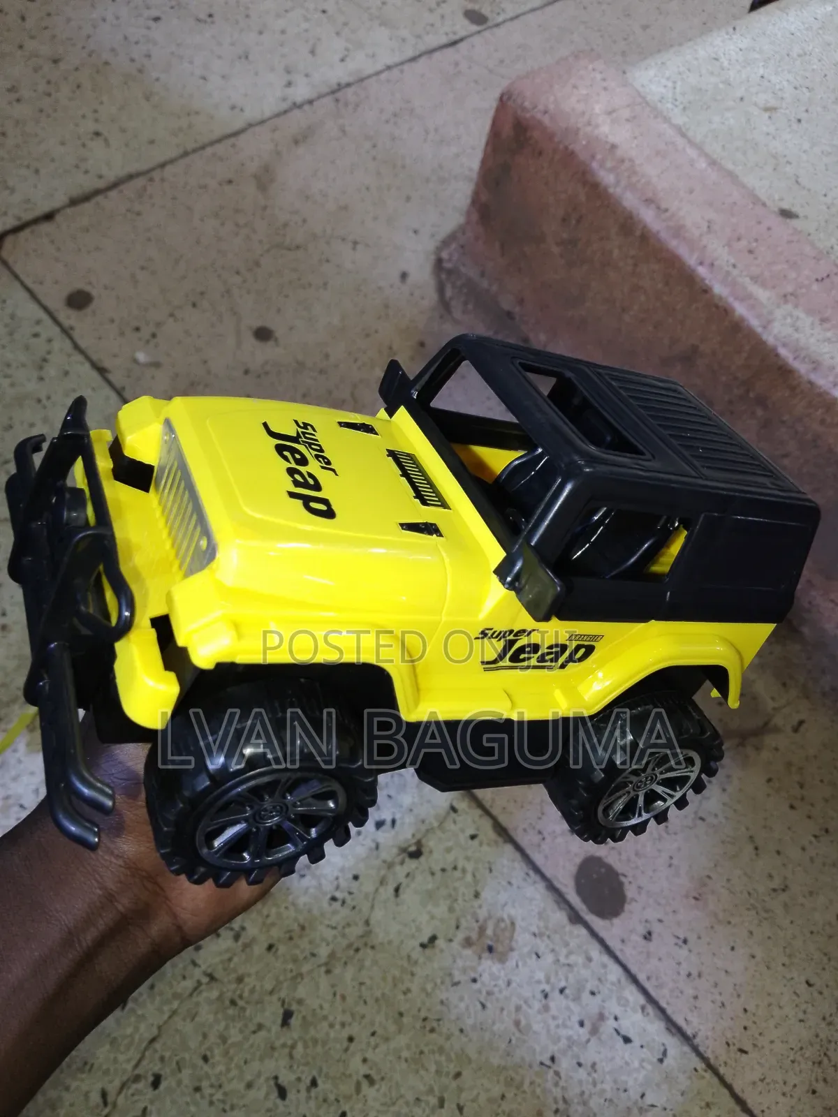 Army Jeep Car Toy for Kids - Pull and Push, No Batteries Required