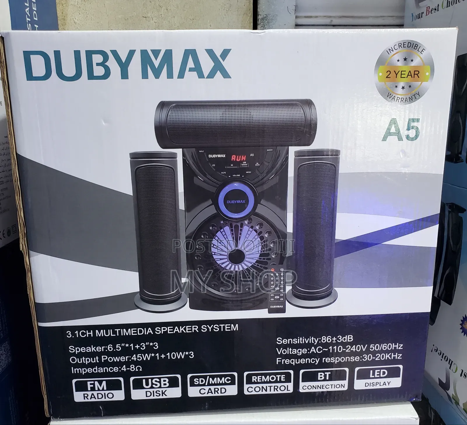 Sound Woofer With Deep Bass, Bluetooth, Fm Radio