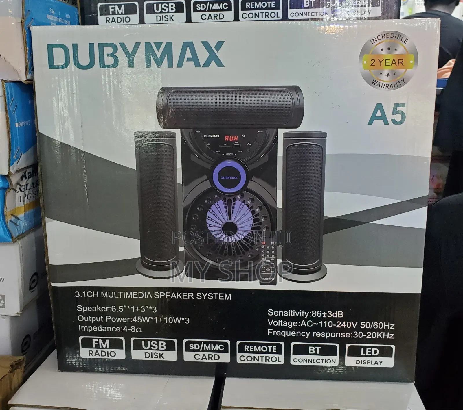 Sound Woofer With Deep Bass, Bluetooth, Fm Radio