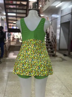 Multi-Green Swimming Costume