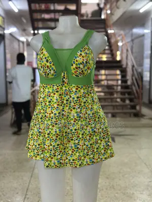 Multi-Green Swimming Costume