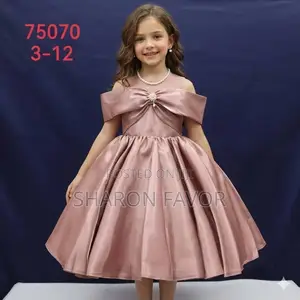 Girls Satin Party Gown
