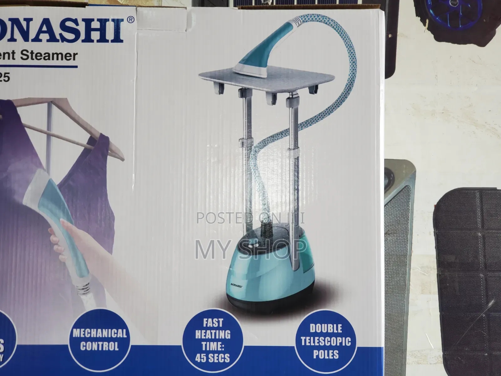 Stand Steamer for Clothes Used in Boutiques