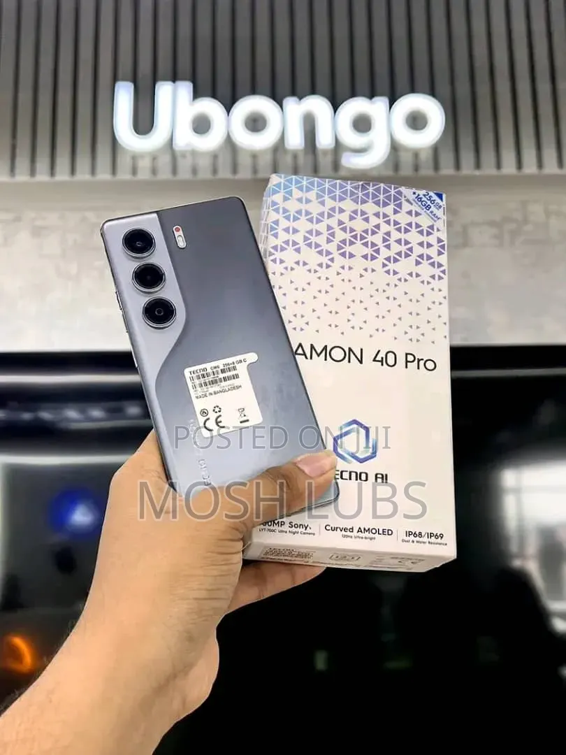 New Tecno Camon 40 Pro 5G 256 GB Black
