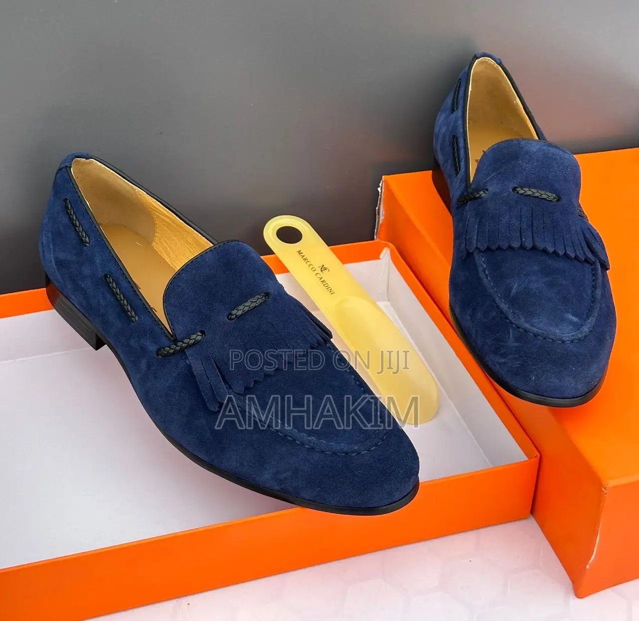 Classic Men Salvatore Ferragamo Suede Red Soleloafers in Stock