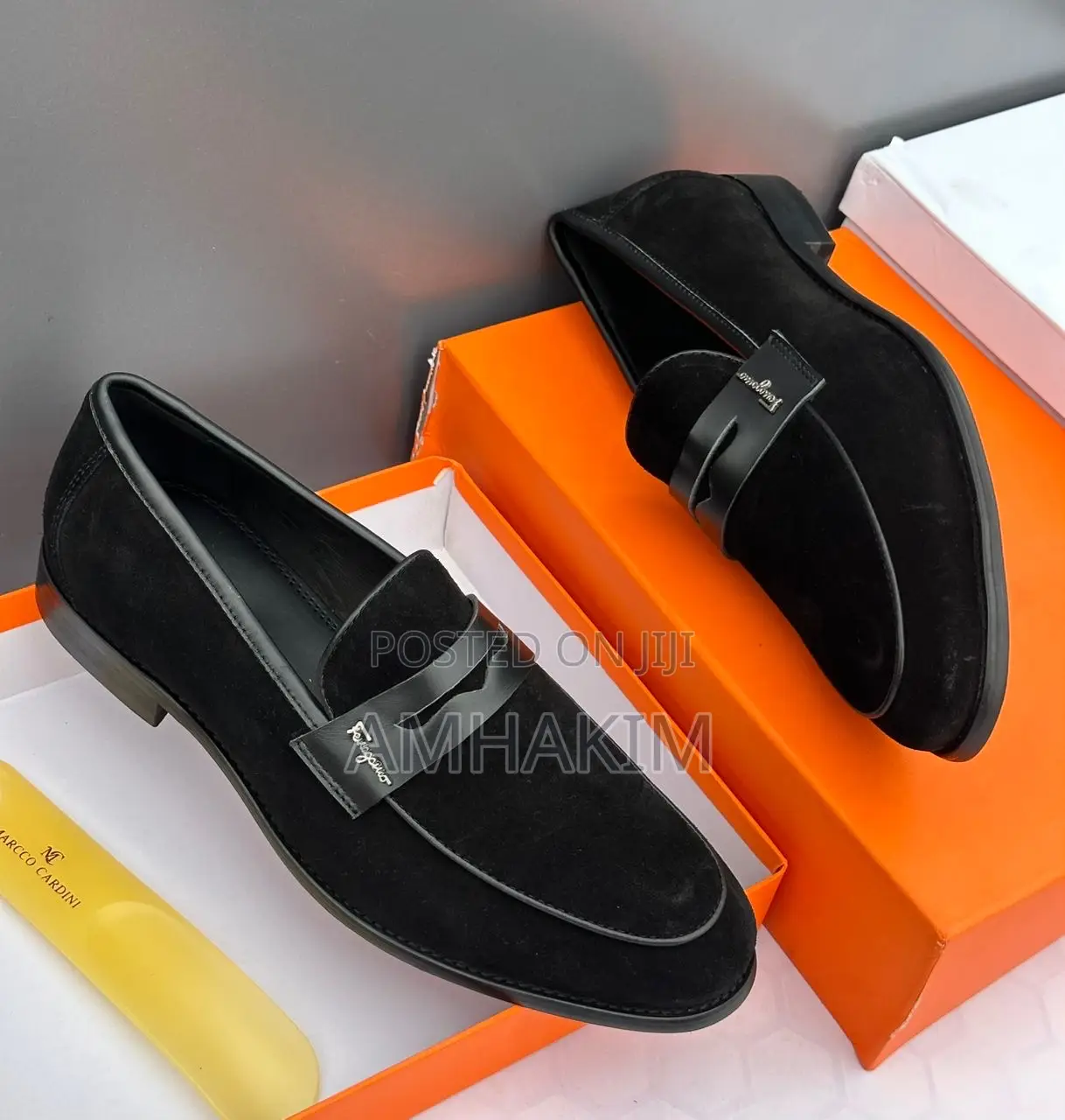Classic Men Salvatore Ferragamo Suede Red Soleloafers in Stock