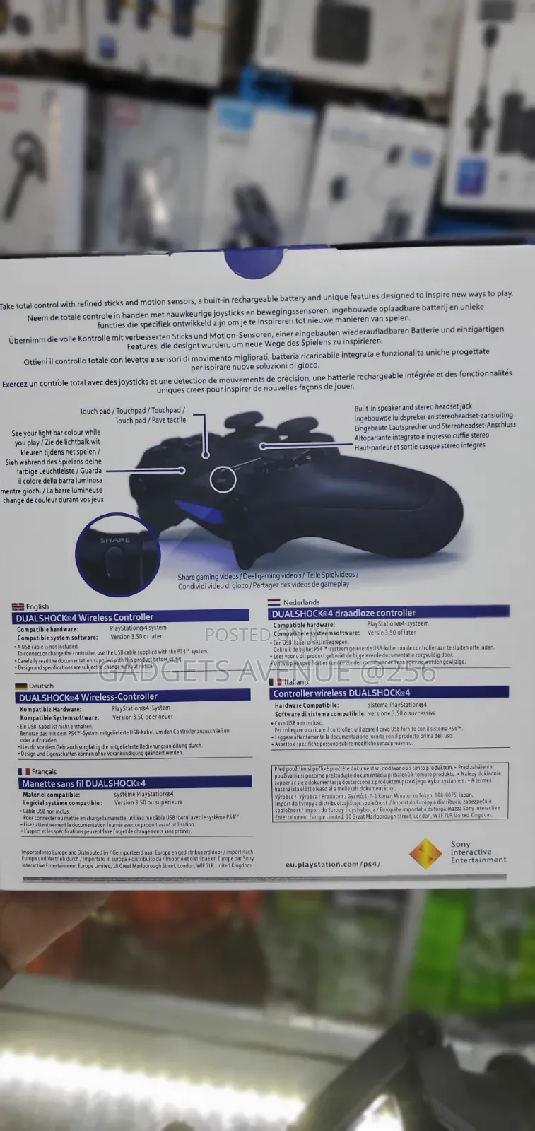 Sony Dualshock 4 Wireless Controller for the Playstation 4