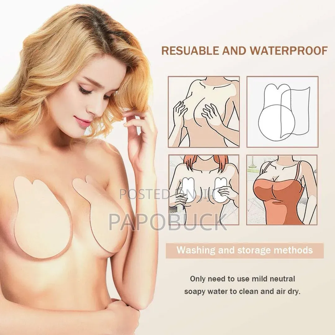 Reusable Silicone Rabbit-Ear Breast Lift Nipple Covers