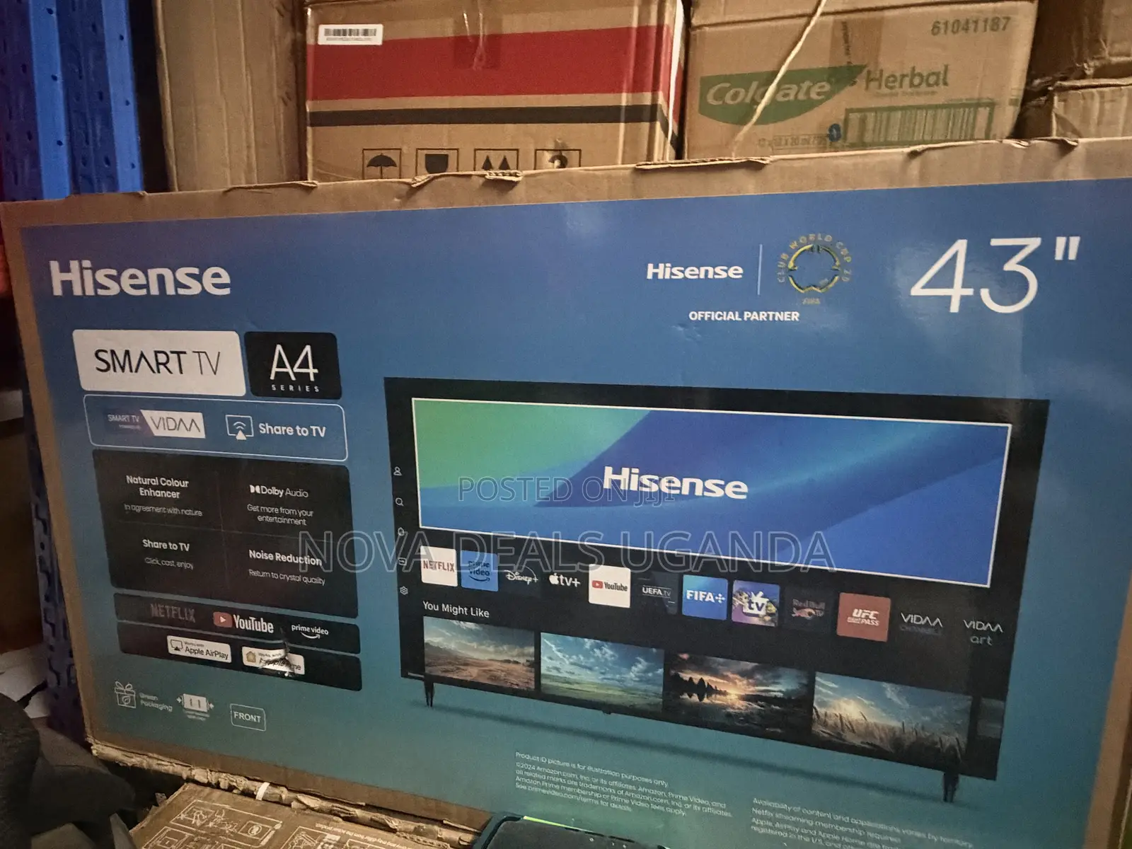 New Hisense 43 Inch A4 Series Smart Tv Full Hd Frameless Wifi Led Tv