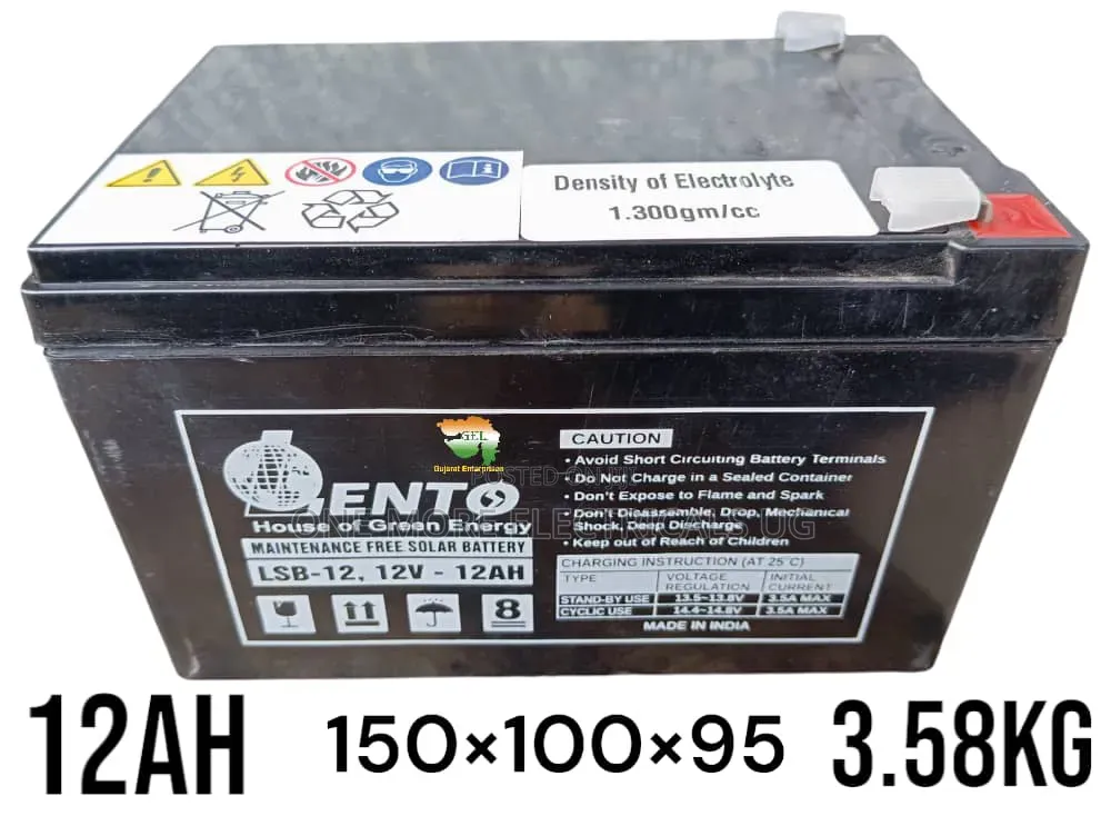 SMF Lento Battery 12ah/12volts