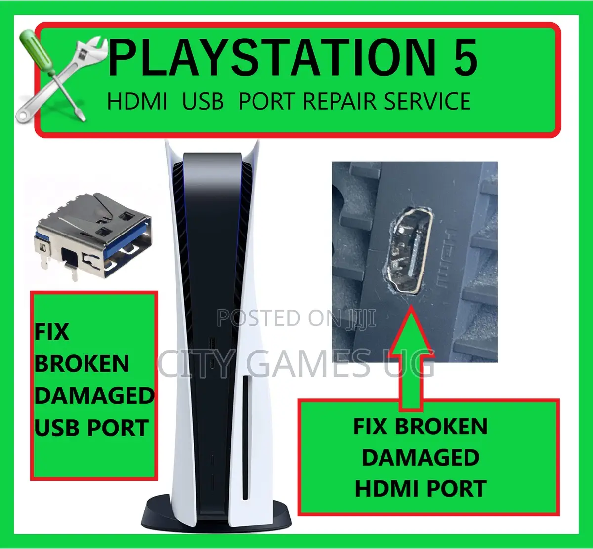 Sony Playstation 5 Ps5 Console- Fix Broken/Damaged Hdmi Port Repair
