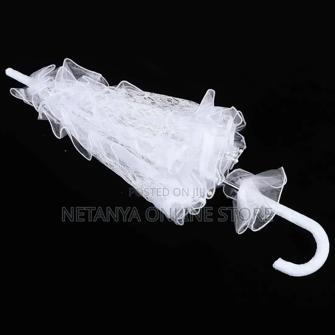 White Lace Wedding Umbrella Parasol
