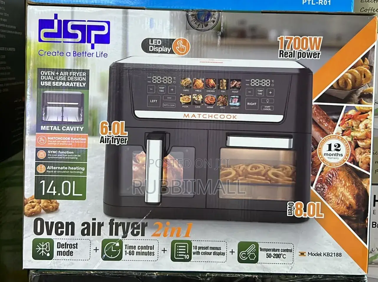 14 Litres (8 by 6)Dsp Air Fryer