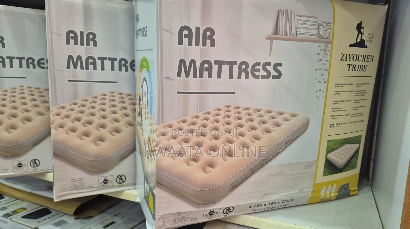Inflatable Air Mattress,With Pump, Water Proof (5x6)/(6×6)