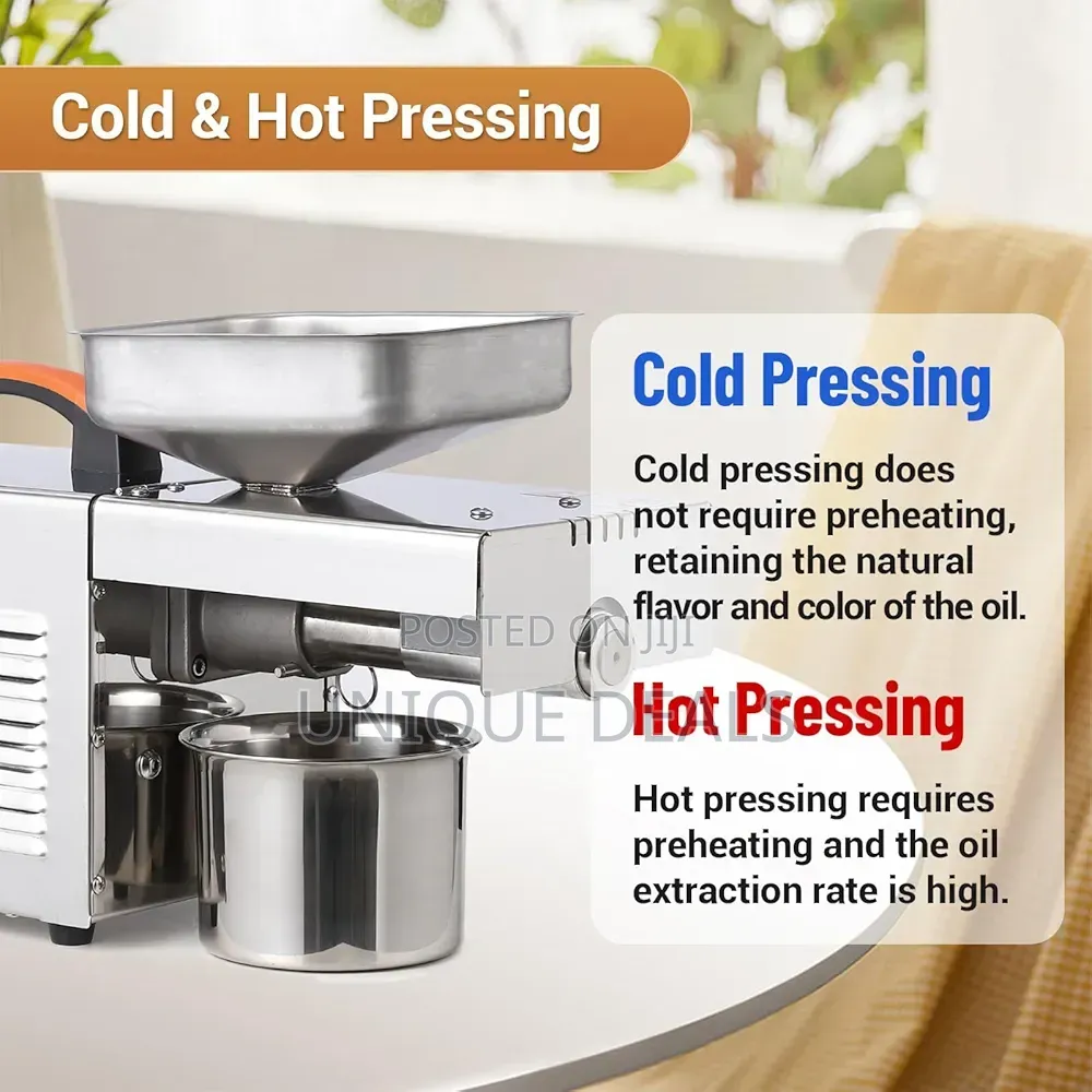 Oil Press Machine, Automatic Cold Hot Electric Oil Press Extractor