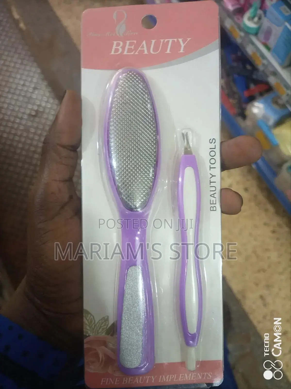 Tools Foot File And Pedicure Tool Set In Purple. ]