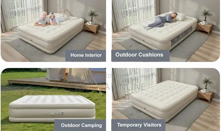 High Density Air Bed Mattress With Built-in Electric Pump, 5x6 or 6×6