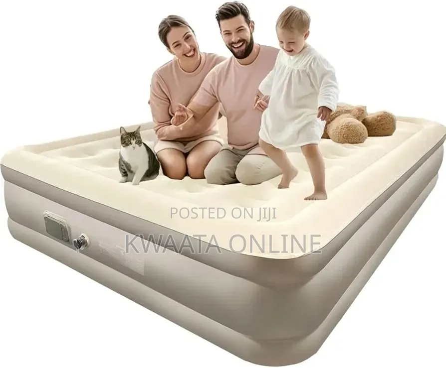 High Density Air Bed Mattress With Built-in Electric Pump, 5x6 or 6×6