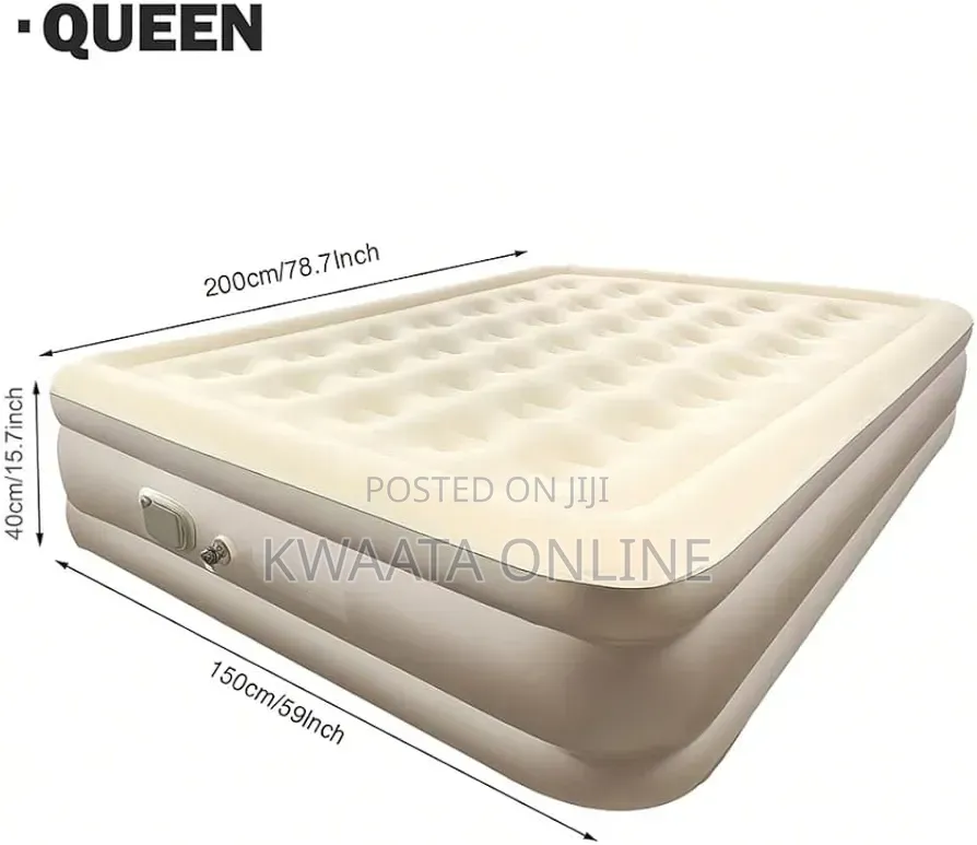 High Density Air Bed Mattress With Built-in Electric Pump, 5x6 or 6×6