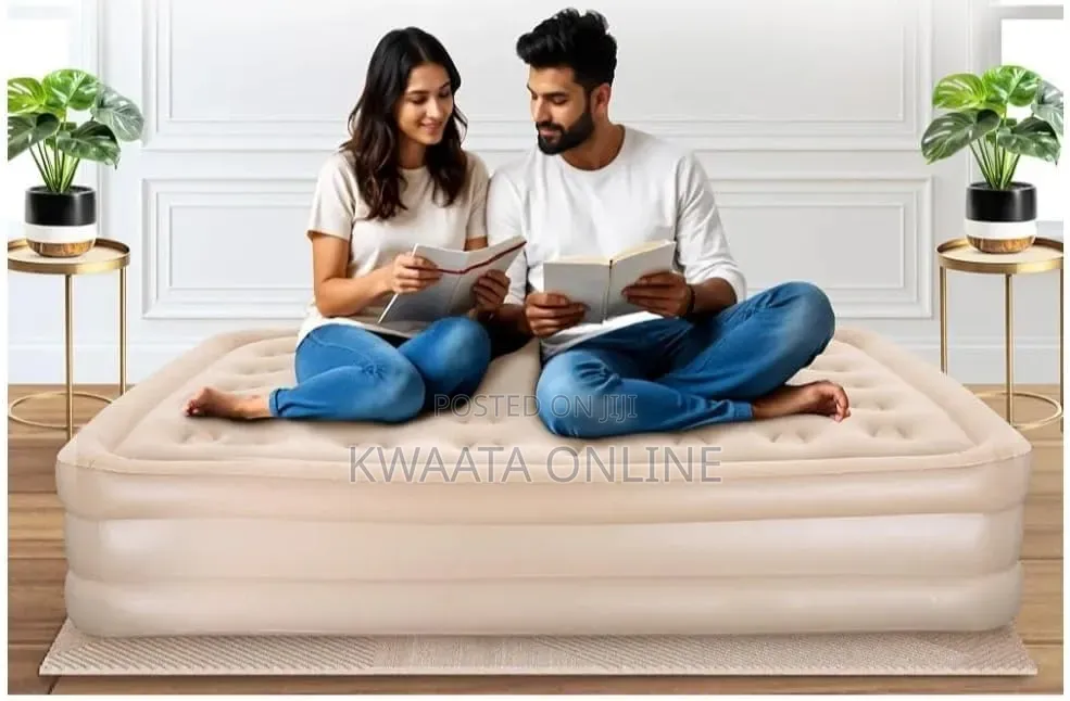 High Density Air Bed Mattress With Built-in Electric Pump, 5x6 or 6×6